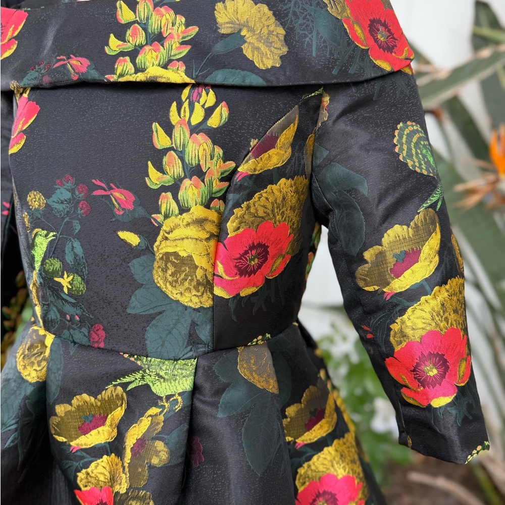 Ashro Black Floral Dress unique gown - Picture 13 of 16